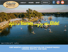 Tablet Screenshot of lakesidepaddle.com